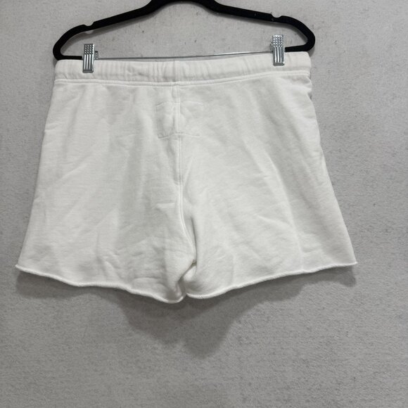 Frank & Eileen Sweat Shorts Womens Small White French Terry Drawstring Lounge - Picture 8 of 9